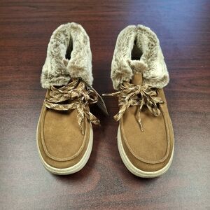 BOBS from Skechers Tan Faux Fur Boots